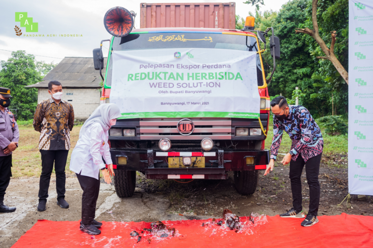 The First Export Release of Weed Solut-ion, a Herbicide Reductant Product of PT. Pandawa Agri Indonesia