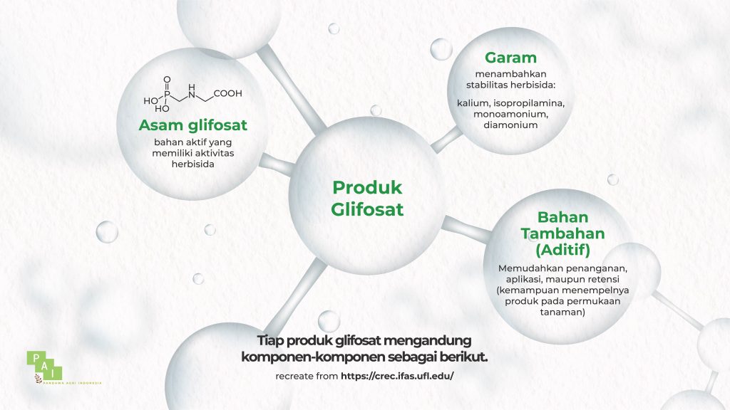 Gambar 2. Ilustrasi formulasi herbisida glifosat